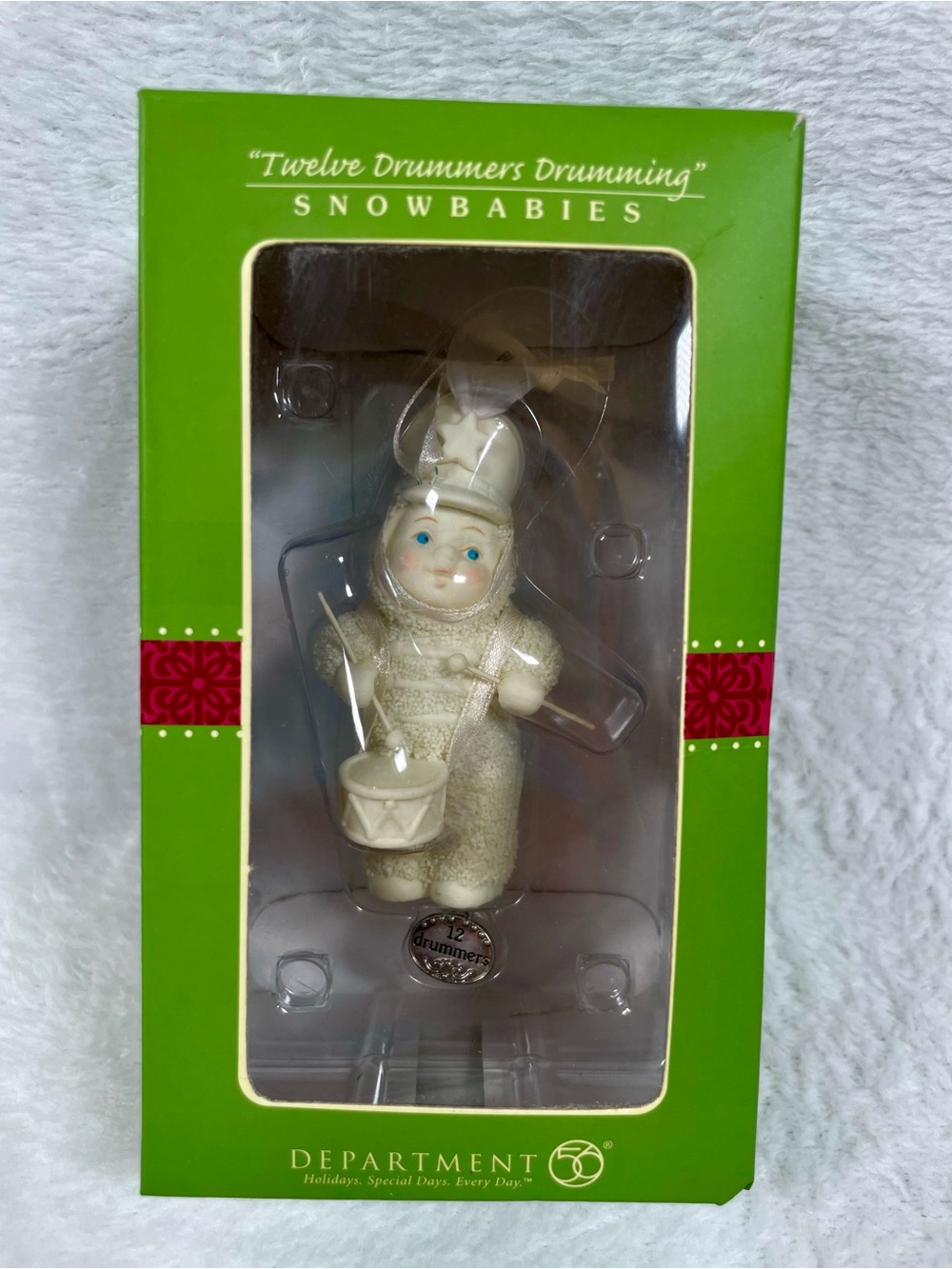 2007 Snowbabies 12 Days Of Christmas TWELVE DRUMMERS DRUMMING Ornament Dept 56